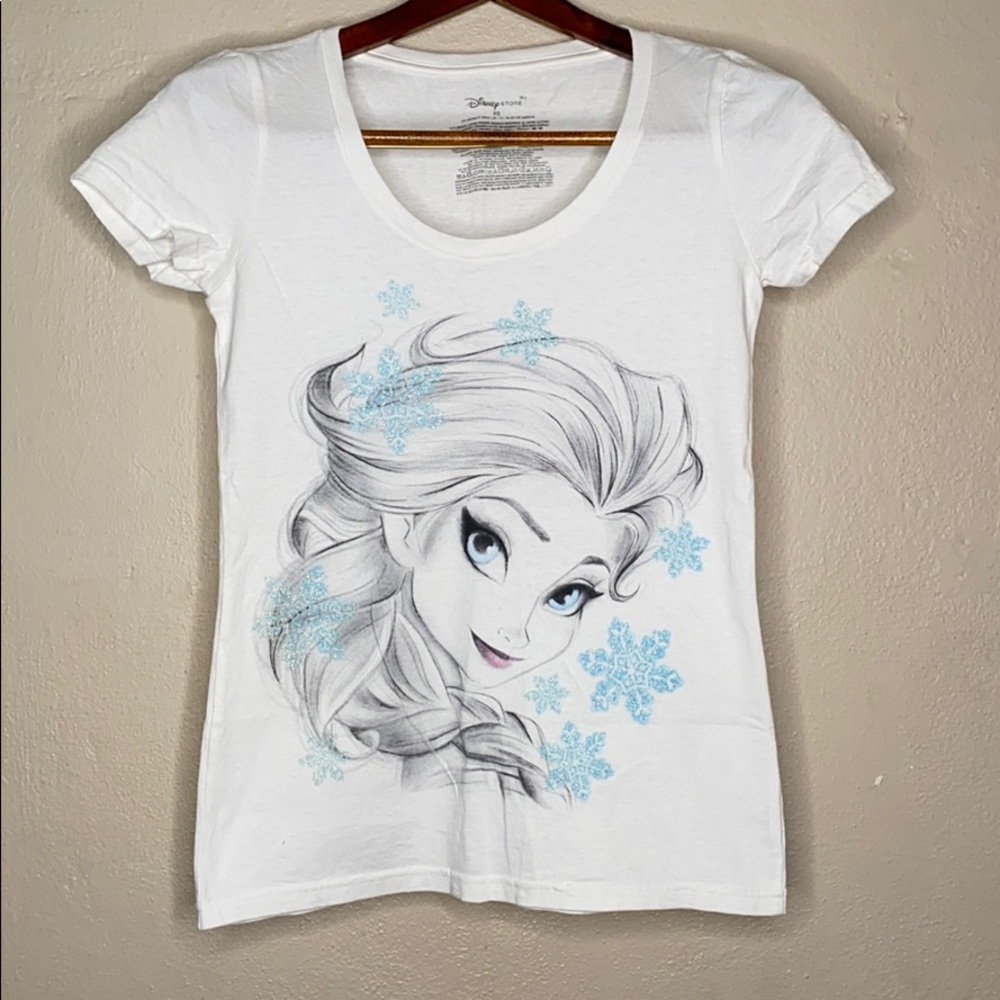 Disney Store Frozen Elsa Scoop-neck Tee
